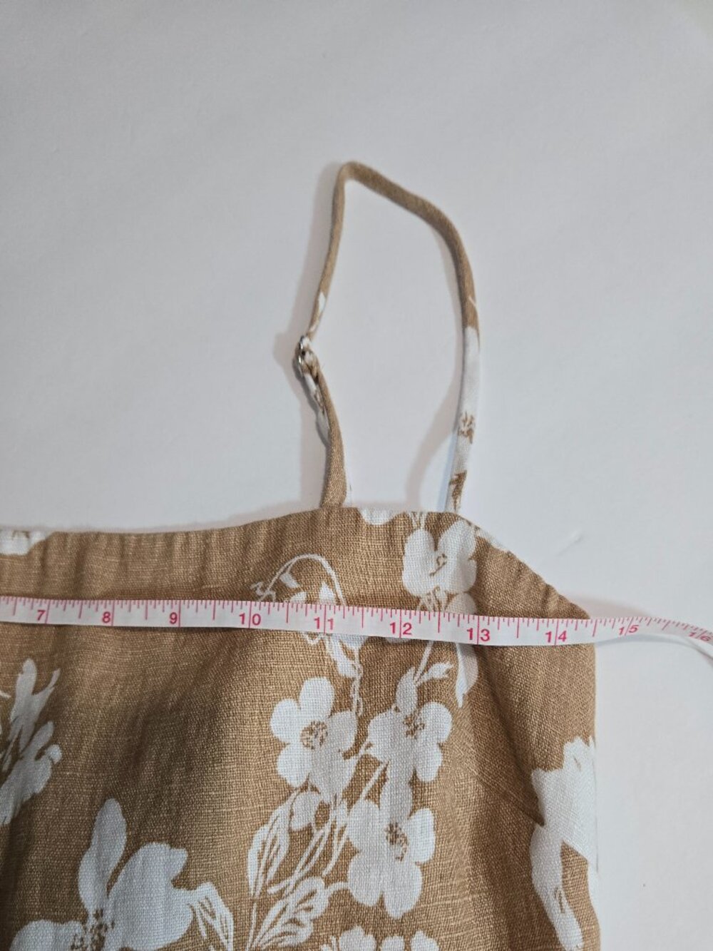 Reformation Frankie Linen Midi Dress size 6 Dune Floral Beige - Picture 15 of 17